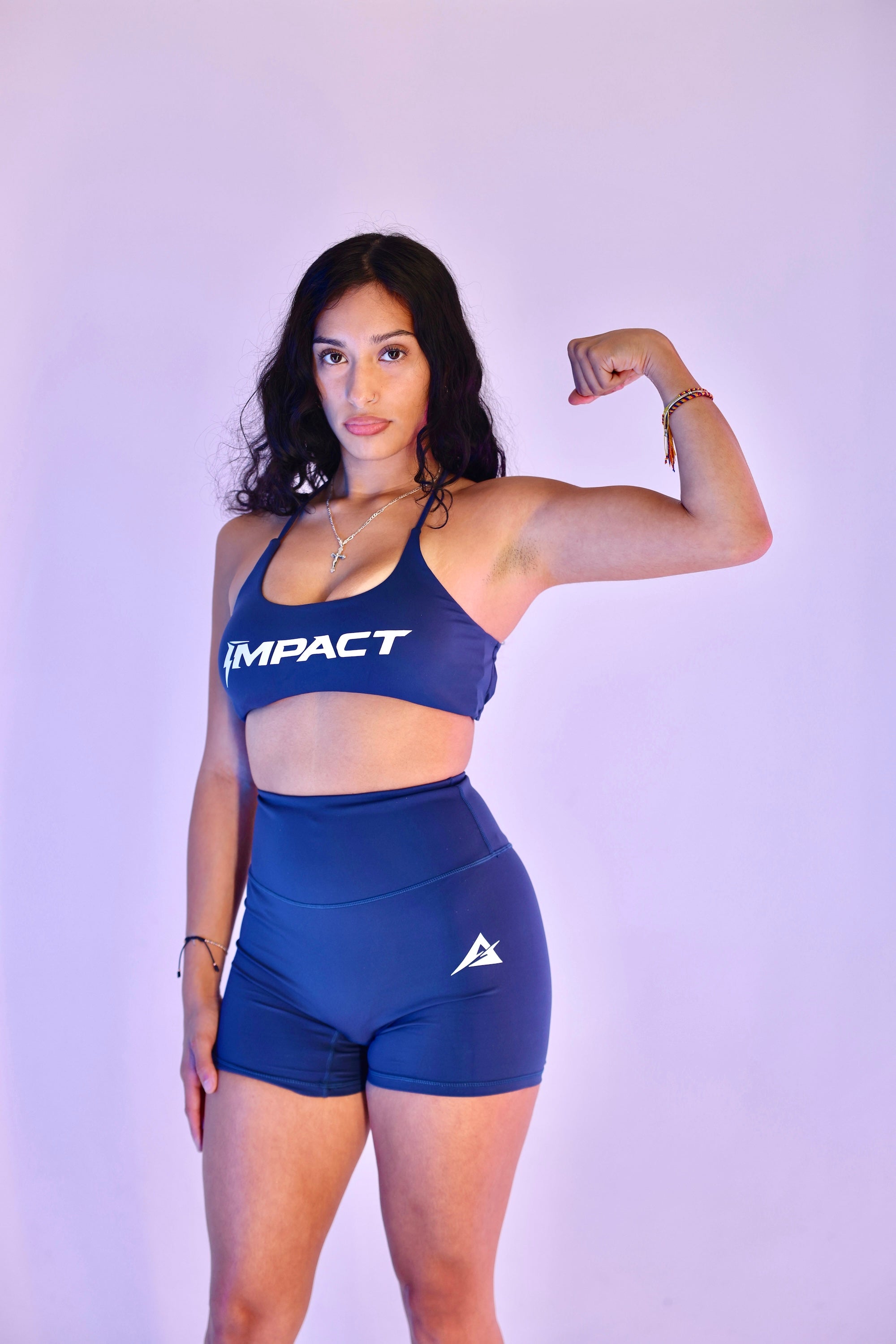 IMPACT Curve Set – Navy (Top + Shorts)